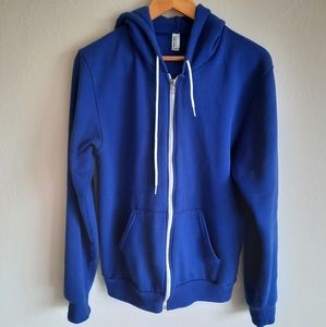 American Apparel Full Zip Jacket Lapiz Azul Medium